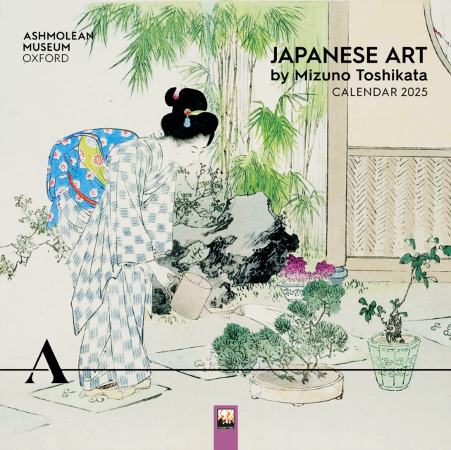 Ashmolean Museum: Japanese Art by Mizuno Toshikata Wall Calendar 2025 (Art Calendar)