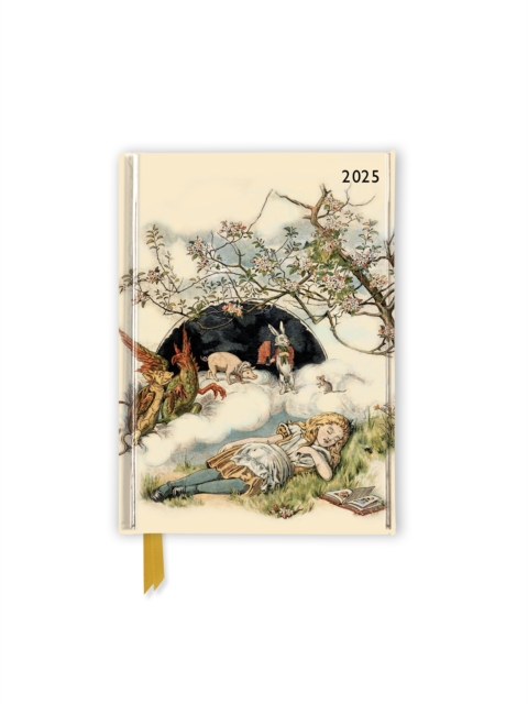 British Library: Alice Asleep 2025 Luxury Pocket Diary Planner - Week to View