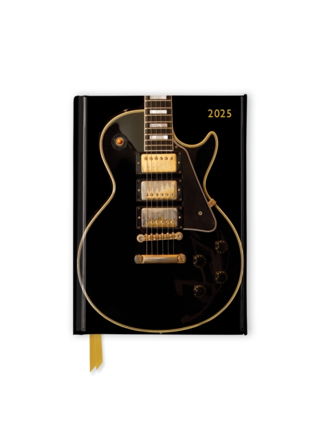 Black Gibson Guitar 2025 Luxury Pocket Diary Planner - Week to View