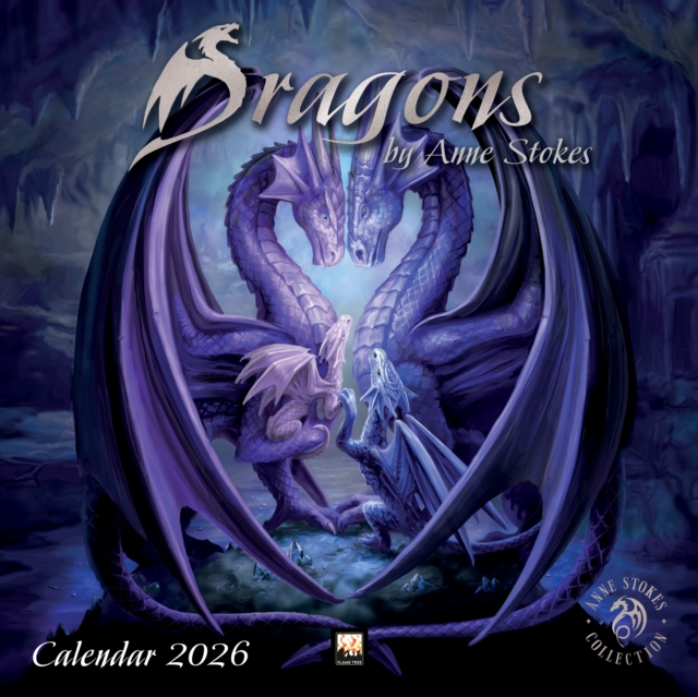 Dragons by Anne Stokes Wall Calendar 2026 (Art Calendar)
