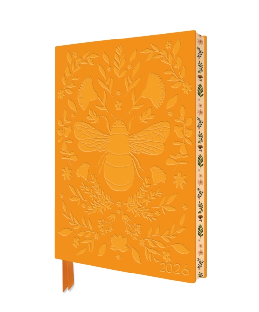 Jade Mosinski: Bee 2026 Artisan Art Vegan Leather Diary Planner - Page to View with Notes