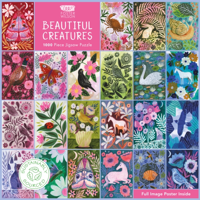Adult Sustainable Jigsaw Puzzle Lee Foster-Wilson: Beautiful Creatures