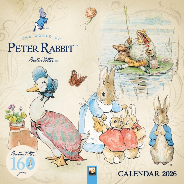 World of Peter Rabbit Wall Calendar 2026 (Art Calendar)