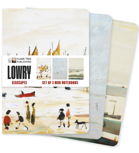 L.S. Lowry: Seascapes Set of 3 Midi Notebooks