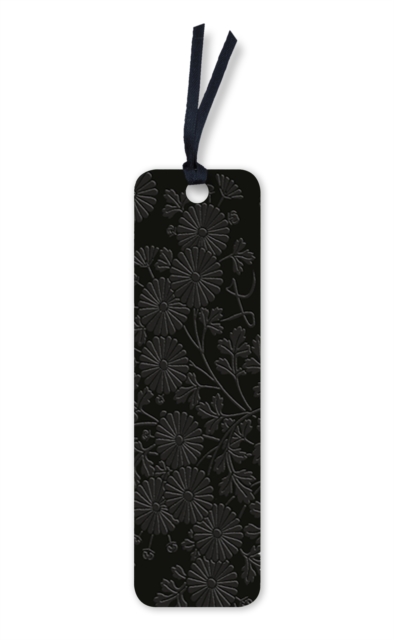 Uematsu Hobi: Box Decorated with Chrysanthemums Artisan Art Vegan Leather Bookmarks (pack of 10)