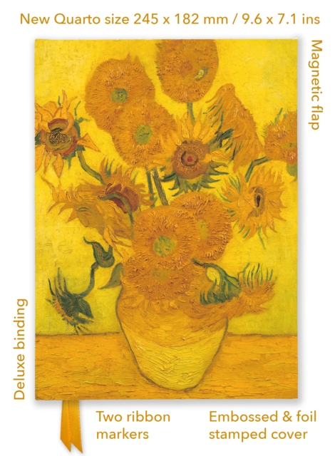 Vincent van Gogh: Sunflowers (Foiled Quarto Journal)
