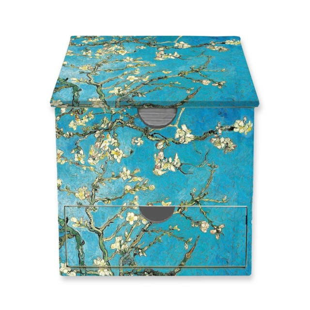 Vincent van Gogh: Almond Blossom Flame Tree Memo Box with Drawer