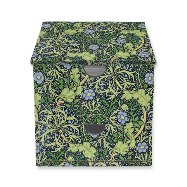 William Morris: Seaweed Flame Tree Memo Box with Drawer