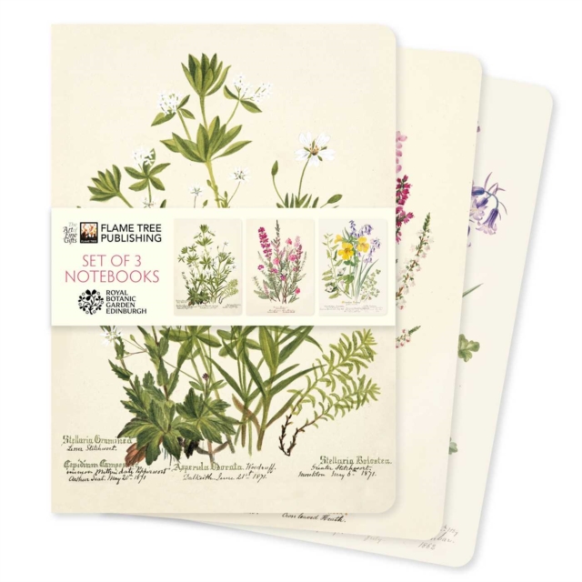 Royal Botanic Gardens Edinburgh Set of 3 Standard Notebooks