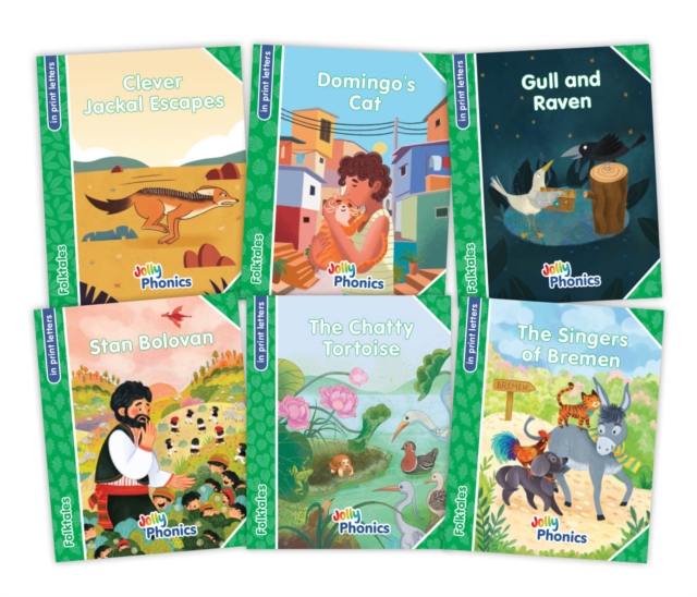 Jolly Phonics Folktales Green Readers (Level 3) Complete Set (1-6)