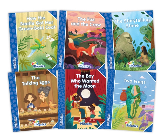 Jolly Phonics Folktales Blue Readers (Level 4) Complete Set (1-6)