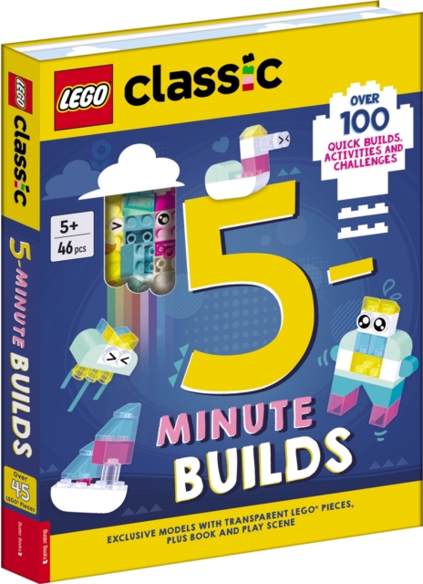 LEGO® Classic: 5-Minute Builds (with clear LEGO pieces, fold-out play scene and over 100 activities and challenges)