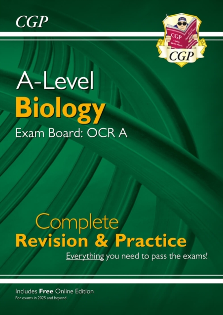 A-Level Biology: OCR A Year 1 & 2 Complete Revision & Practice w/Online Ed (For exams from 2025)