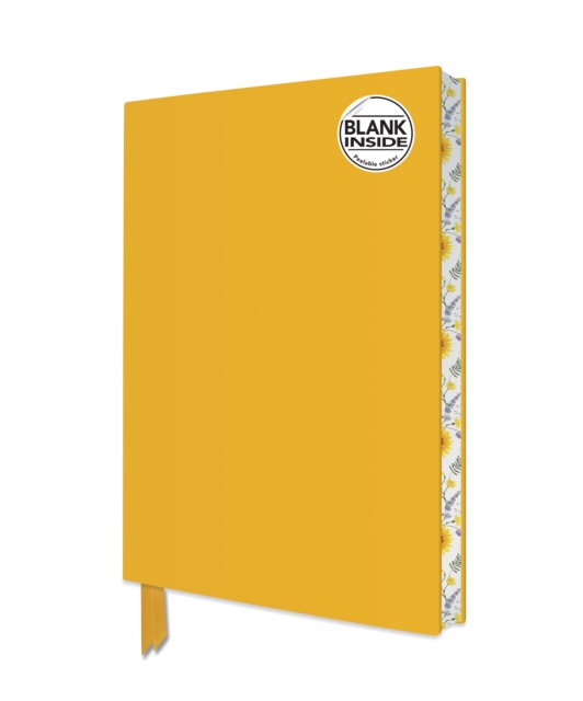 Sunny Yellow Blank Artisan Notebook (Flame Tree Journals)