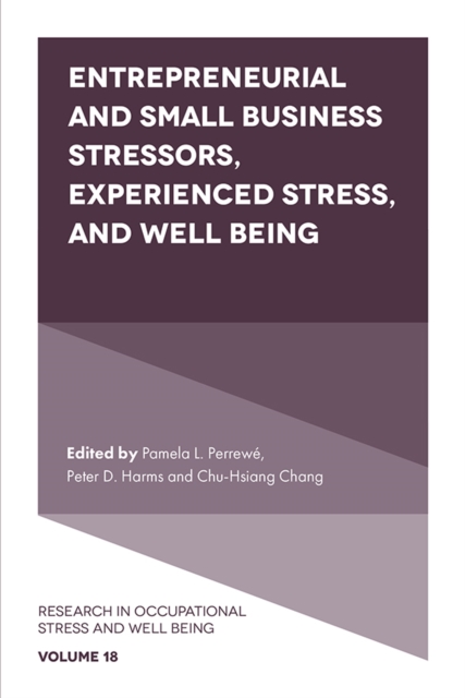 Entrepreneurial and Small Business Stressors, Experienced Stress, and Well Being