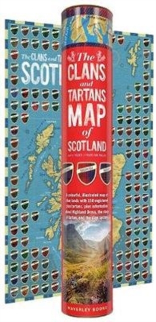 Clans and Maps of Scotland Map (rolled in a tube)