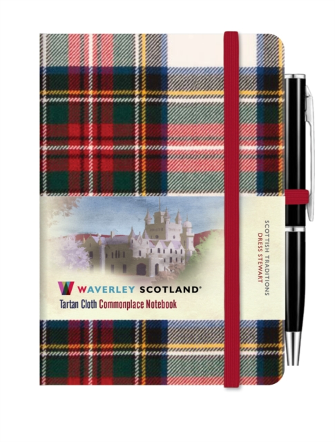 Waverley Commonplace Notebooks:Dress Stewart Tartan Mini Notebook with Pen (10.5 x 7cm)