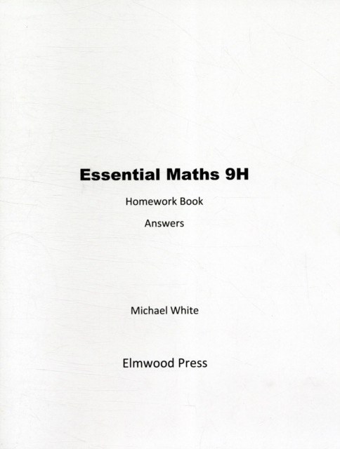 Essential Maths 9H Homework Answers