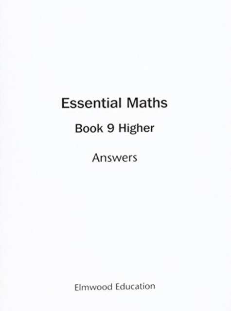 Essential Maths 9 Higher Answers
