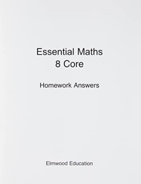 Essential Maths 8 Core Homework Answers