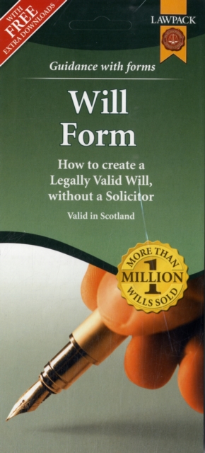 Last Will & Testament Form Pack for Scotland