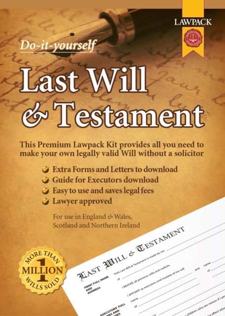 Lawpack Premium Last Will & Testament DIY Kit