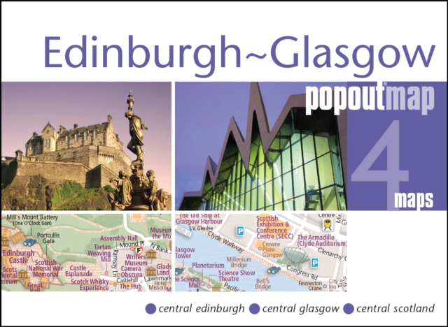 Edinburgh and Glasgow PopOut Map
