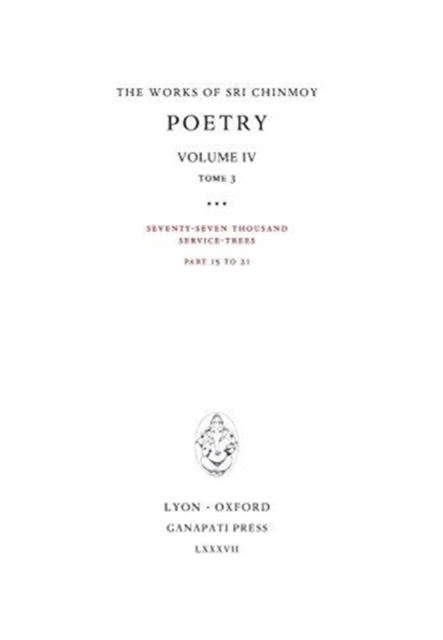 Poetry IV, tome 3