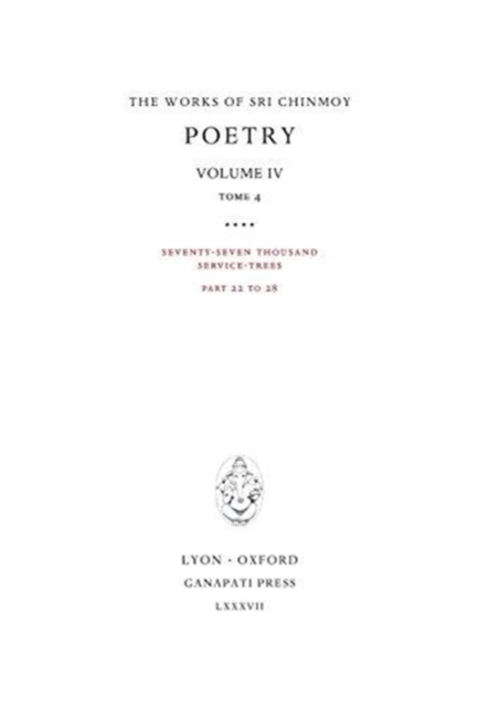Poetry IV, tome 4