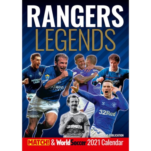 Rangers Legends A3 Calendar 2021