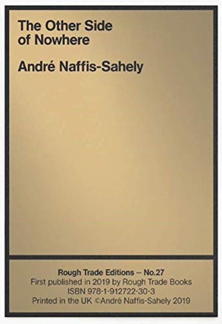 Other Side of Nowhere - Andre Naffis-Sahely (RT#27)