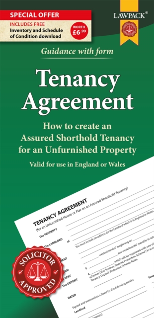 Unfurnished Tenancy Agreement Form Pack