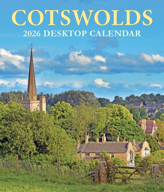 Cotswolds Large Desktop Calendar - 2026