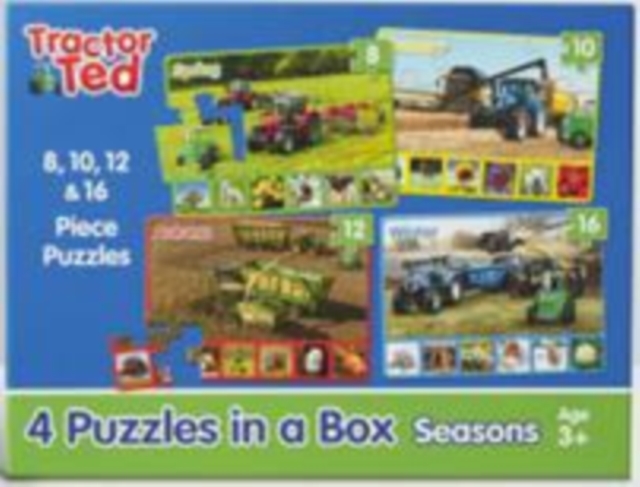 4 puzzles in a box - Tractor Ted