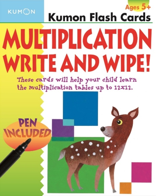 Kumon Multiplication Write and Wipe Flash Cards