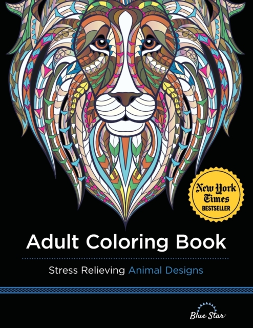 Adult Coloring Book: Stress Relieving Animal Designs