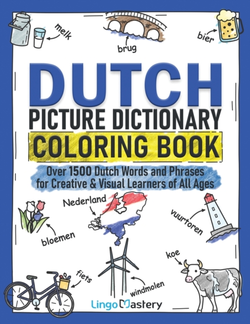 Dutch Picture Dictionary Coloring Book
