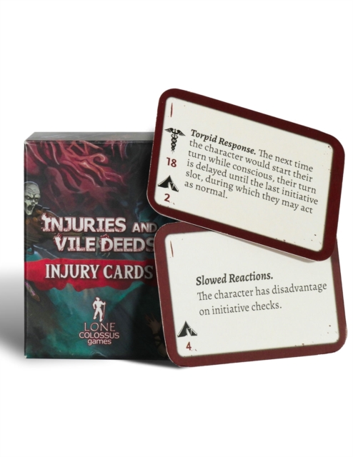 Injuries & Vile Deeds PC Injury Reference Cards