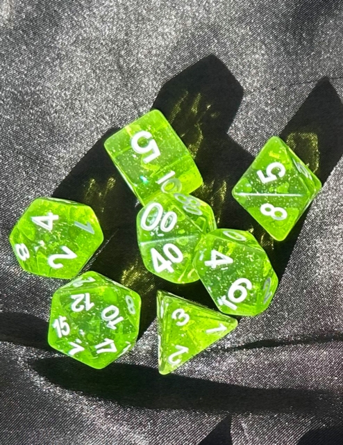 DCC RPG Dice: Greenstone Shards