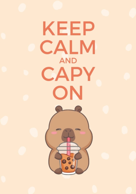 Cream Boba Capybara Notebook