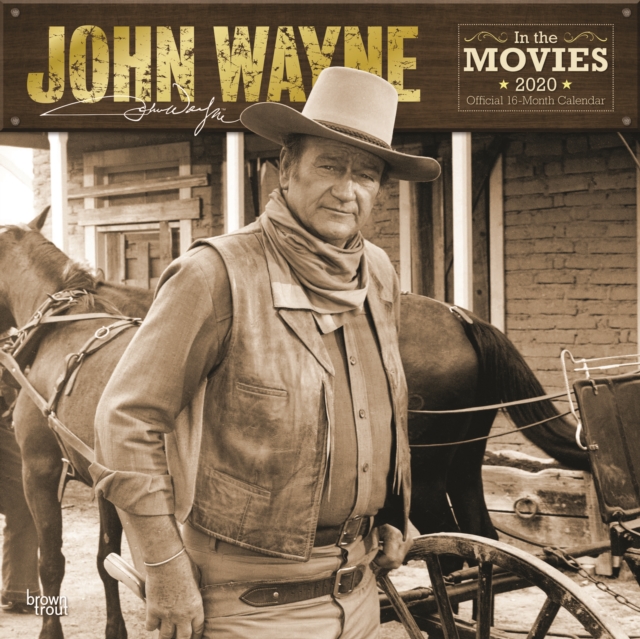 John Wayne in the Movies 2020 Square Wall Calendar