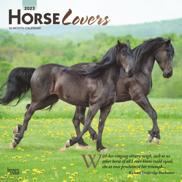 Horse Lovers 2023 Square Foil Calendar