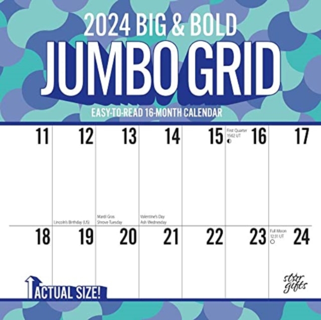 BIG BOLD JUMBO GRID 2024 SQUARE MATTE ST