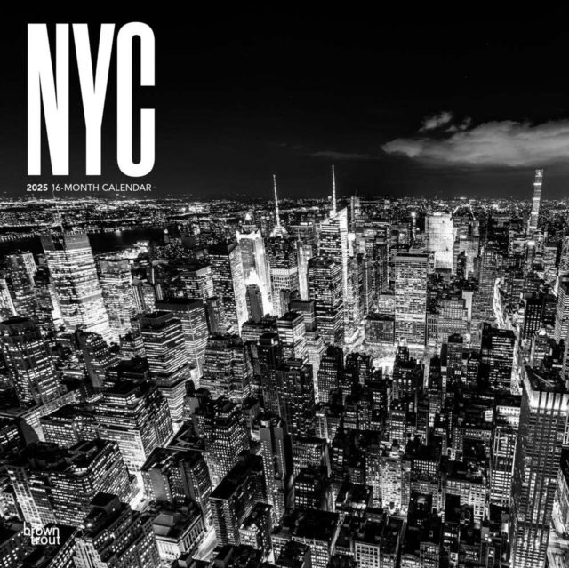 New York City Black White 2025 Square Wr