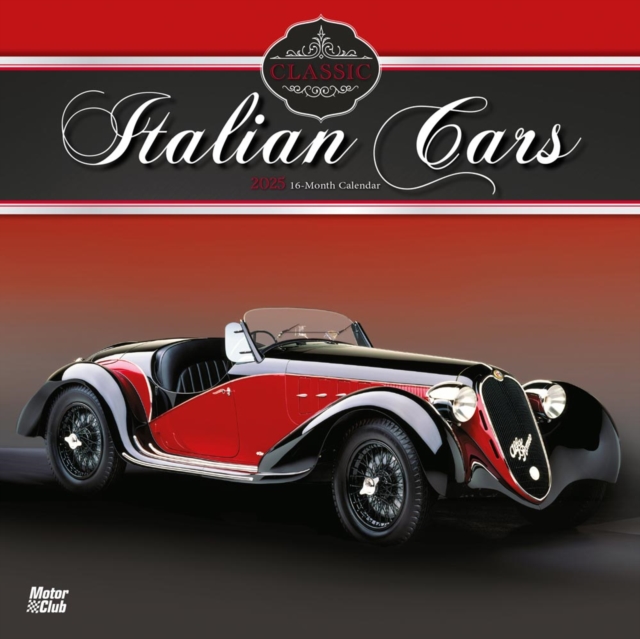Classic Italian Cars 2025 Square Wrap Mo