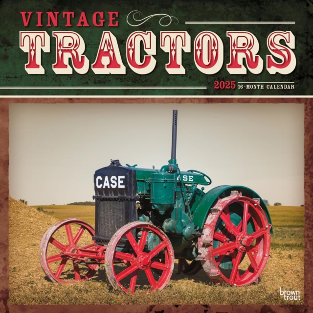 Tractors Vintage 2025 Square Wrap