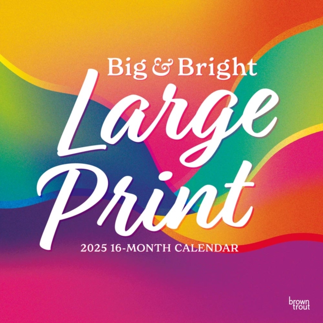 Big Bright Large Print 2025 Square Wrap