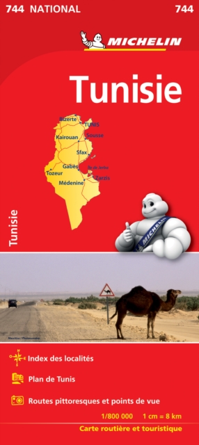 Tunisia - Michelin National Map 744