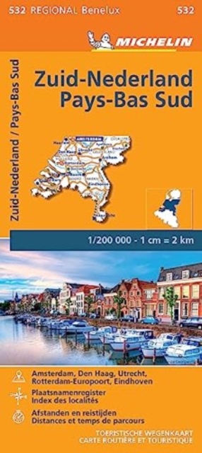 Netherlands South - Michelin Regional Map 532