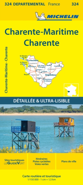 Charente-Maritime Charente - Michelin Local Map 324